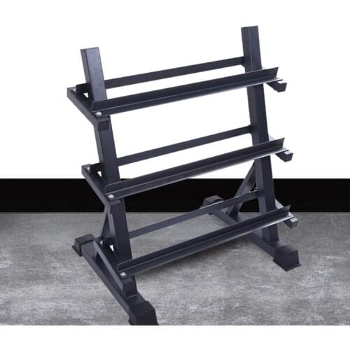 Dumbbell Rack Electroplating Dumbbell Hexagonal Rubber Bag Set Rack Commercial Private Studio Fitness Equipment XB