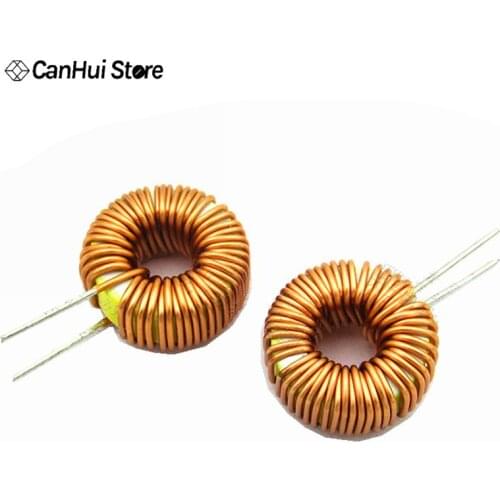 10PCS Naked 100UH (6A) Toroid Inductor Winding Magnetic Inductance lm2596 Winding magnet ring Toroidal inductor