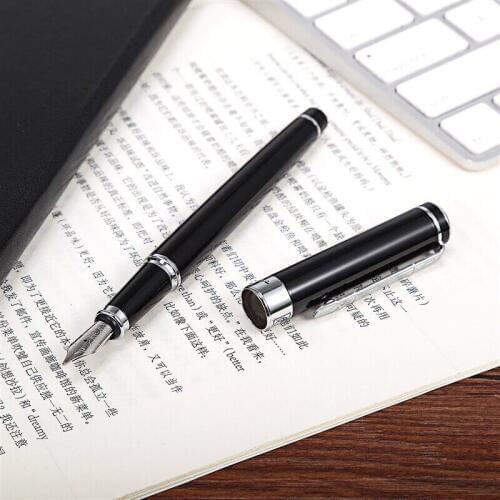 High quality Picasso brand black metal fountain pen school office stationery Luxury Cute writing gift ink pens