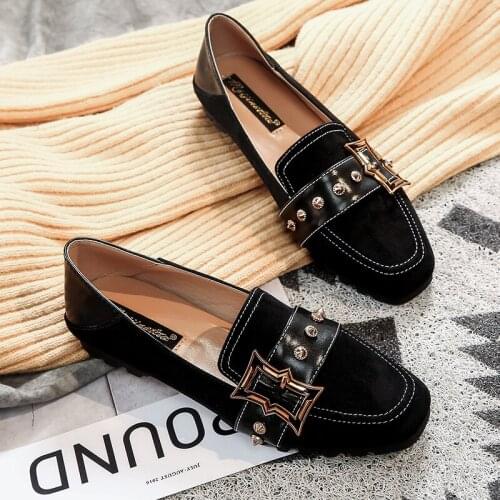 2020 Luxury Brand Casual Shoes Woman Autumn Ladies Shoes Slip On Round head Women Female Casual Work Ballet Flats Plus Size12