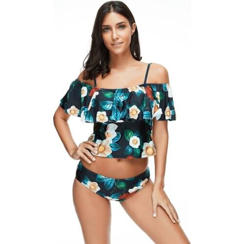 Two Piece Bathing Suit Biquinis Feminino 2019 Maillot De Bain Fille Bikini Tankini Swimsuits Women Plus Size Swimwear Swimming