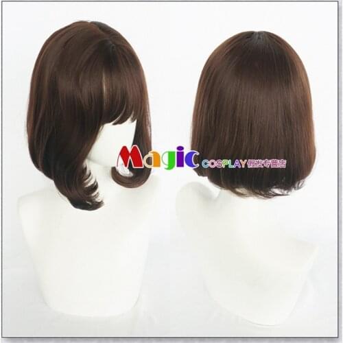 Game Undertale Cosplay Frisk Cosplay Wig Women Game Role Play Frisk Dark/Light Brown Bobo Head Hair Wig Costumes+ Wig Cap