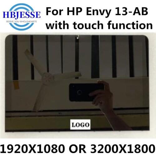 13.3" LCD Screen for HP Laptop Envy 13-AB 13-AB077CL 40pin touch screen Assembly with Frame