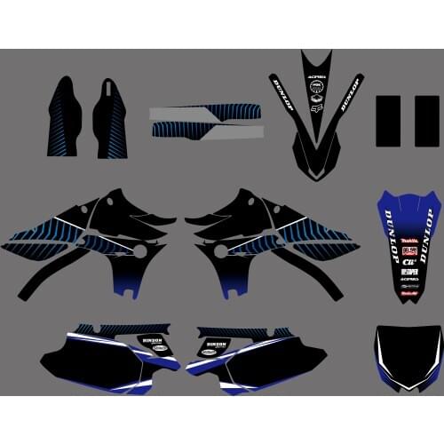 0191 Motorcycle Graphics Decals Stickers For Yamaha YZ450F YZF450 YZ 450F YZF 450 2010 - 2013 2011 2012 Background Decal Sticker