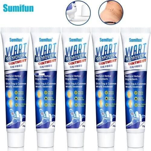 Sumifun 2/5pcs Warts Remover Ointment Antibacterial Wart Treatment Cream Skin Tags Removing Herbal Extract Corn Medical Plaster