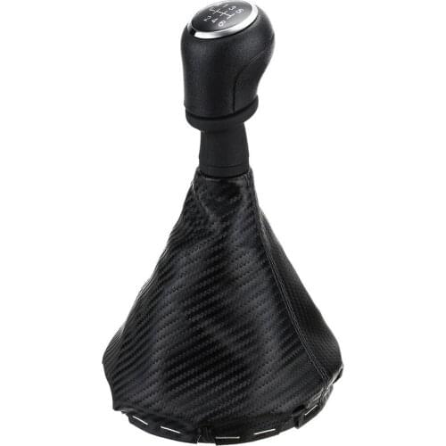 6 Speed Gear Stick Shift Knob Lever Gaiter Gaitor Boot PU Leather For VW T5 5.1