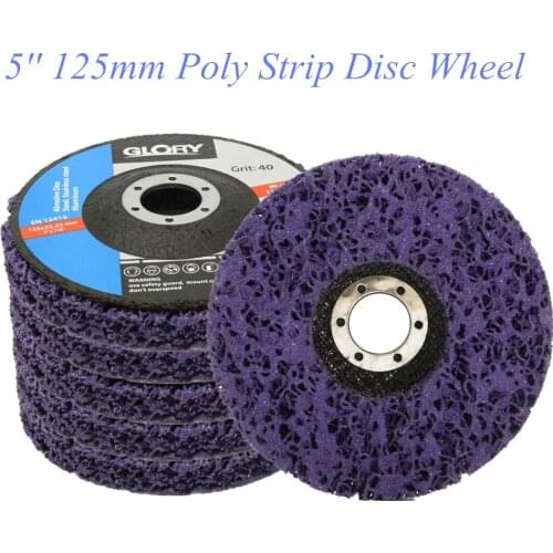 2pcs/lot Poly Strip Disc Abrasive Wheel Paint Rust Remover Clean Grinding Wheels for Motorcycles Durable Angle Grinder Car