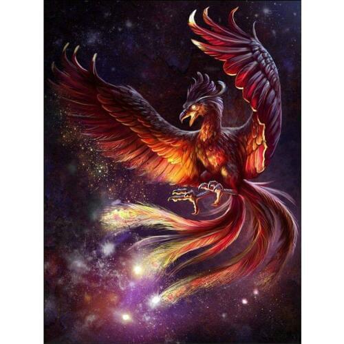 Diamond embroidery flaming Phenix 5d diamond painting full drill square round animal picture of rhinestones sale creativity art