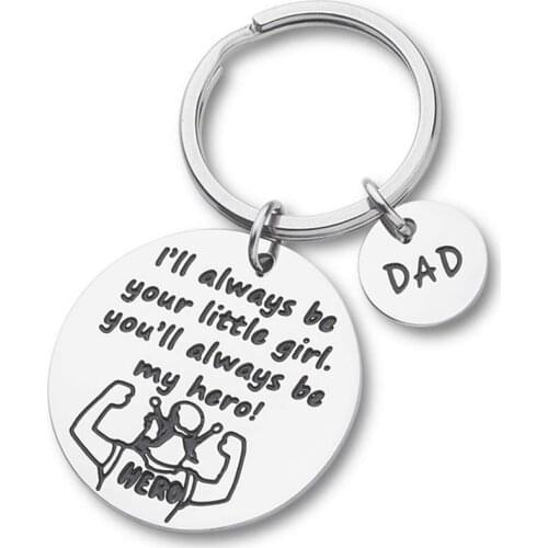 Dad Keychain Gifts for Men Him Husband Daddy Stepdad Key Ring Fathers Day Gifts From Daughter Son Birthday Gifts for Dad