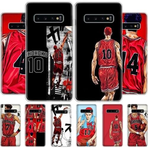 Comic Slam dunk Sakuragi Slam Dunk Phone Case For Samsung Galaxy S20 S10 S21 Ultra Note 10 20 S9 S8 S7 FE Plus Lite Cover Soft S