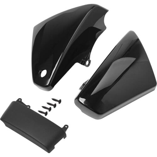 Motorcycle Gloss Black ABS Plastic Battery Side Fairing Cover For Kawasaki Vulcan 900 VN900 Classic Custom 2006-2020