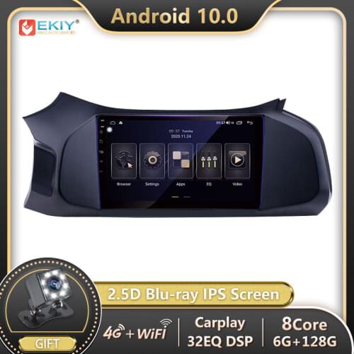 EKIY DSP 6G 128G Android Autoradio For Chevrolet Onix 2012-2019 Car Radio Multimedia Player GPS Navigation Stereo Bluetooth DVD
