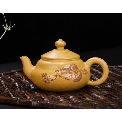 Pot of rhyme undressed ore gold period of sea mud recommended open sketch special tea masters hand pot of new products