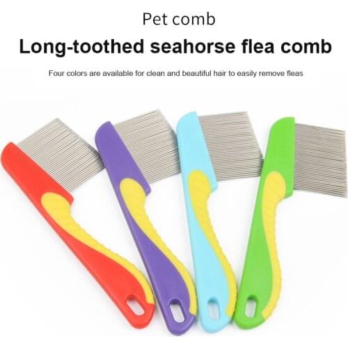 Multi-purpose Pet Hair Animal Care Comb Protect Flea Comb For Cat Dog Pet Home Stainless Steel Comfort Flea Hair Grooming Comb
