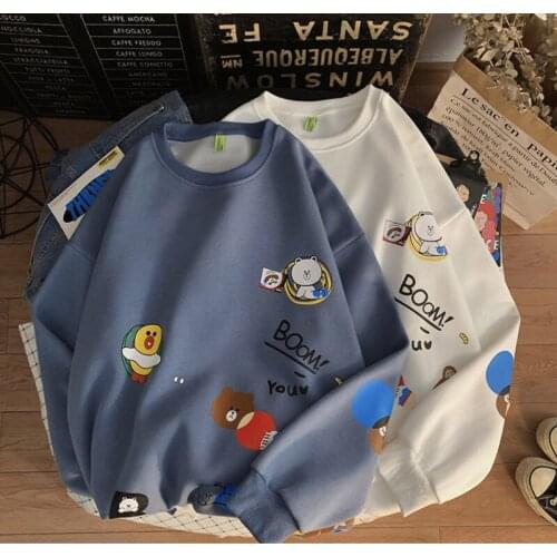 Men Hoodies Funny Animals Printed 2021 Autumn Winter Mens Sweatshirts Cartoon New Man Streetwear Casual Pullovers