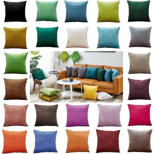 Set of 2 Velvet cushion cover velvet pillow case 30x50/35x35/45x45/50x50/60x60cm decorative pillows for Sofa/Living Room/Car