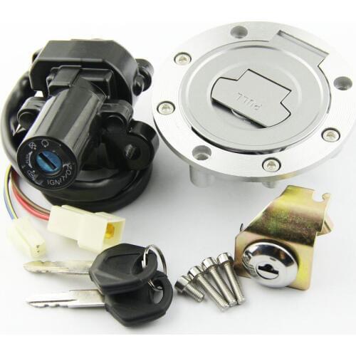 Motorcycle Ignition Switch Fuel Gas Tank Cap Cover Seat Lock Key Set Kit For Yamaha MT01 MT-01 YZF R1 R1 YZF R6 R6