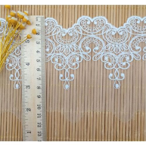 Transparent mesh lace embroidery cotton mesh lace embroidery