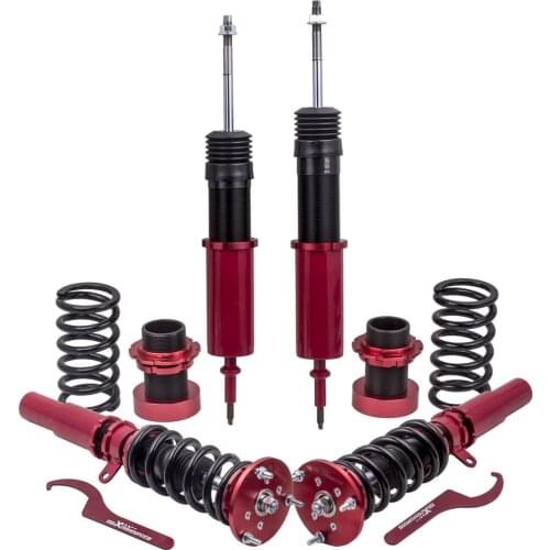 Coilover For BMW 3 E90 E91 06-13 2006-2013 Coil Spring Struts Shocks Adj Height Red Coilover Shock Absorbers Damper Force