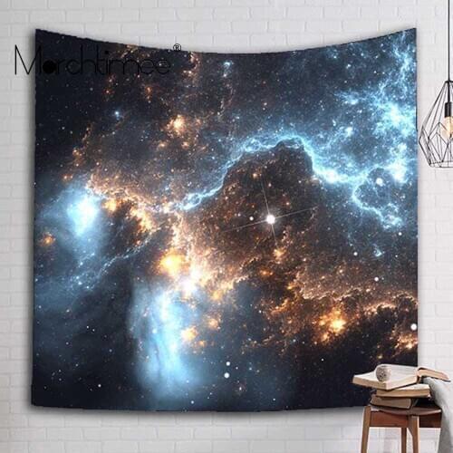 Psychedelic tapestry moon print wall hanging witchcraft hippie nebula wall tapestry wall carpet boho decoration home tapisserie