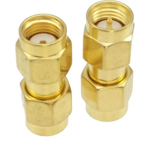 SMA male plug to RP-SMA male jack center RF coaxial adapter connector