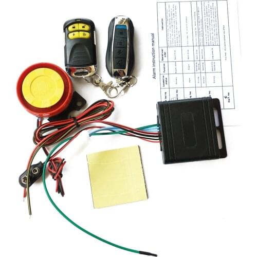 12V Remote Control Alarm Motorcycle Anti-Theft Burglar Alarm Secure System Motorcycle Theft Protection Motorcycle Accessories