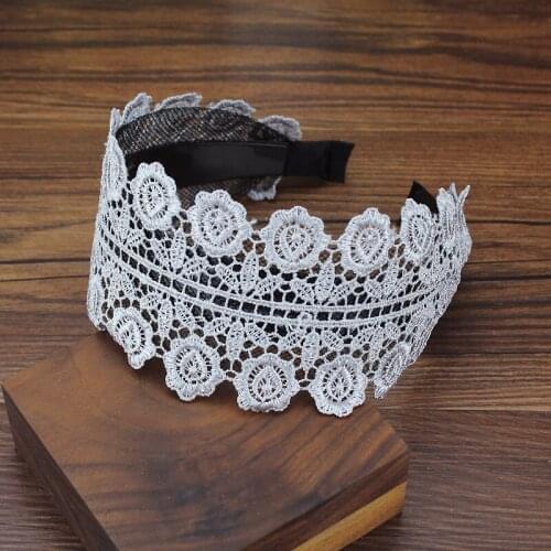 Wide Purple Butterfly Embroidered Sequins Bride Headband Flower Boho Lace Tiara Hairband Women Headpiece For Wedding Party