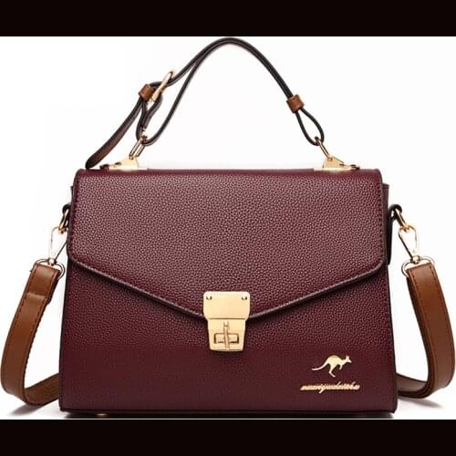 Female Brand Designer Handbags High Quality Soft Leather Shoulder Bags Ladies Vintage Travel Square Crossbody Bag for Women Sac