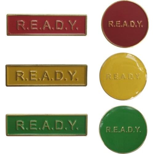 Customs Letter ready lapel Pin badge brooch Lapel pin Jeans shirt Cool Jewelry Gift for student