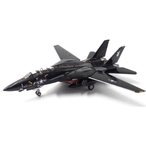 1/72 U.S. Navy F14-A Grumman F14 Tomcat Fighter VX-4 Playboy Experimental Squadron, Black Bunny, CA1985, Collectible Toy Model