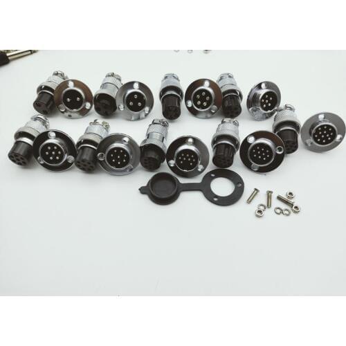 1pair GX20 2pin 3pin 4pin 5pin 6pin 7pin 8pin 10pin 12pin Aviation Plug & Socket Circular Multipole 2-12PIN CONNECTOR