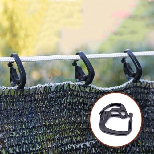 10/20/30/50/100pcs Sunshade Net Clips Plastic Agriculture Garden Shade Cloth Clip Greenhouse Film Clamps Household Tools Tewango