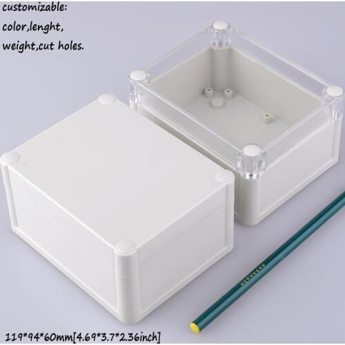 [2 styles] 119*94*60mm small plastic box IP68 waterproof electronic cases abs plastic electronic project case DIY junction box