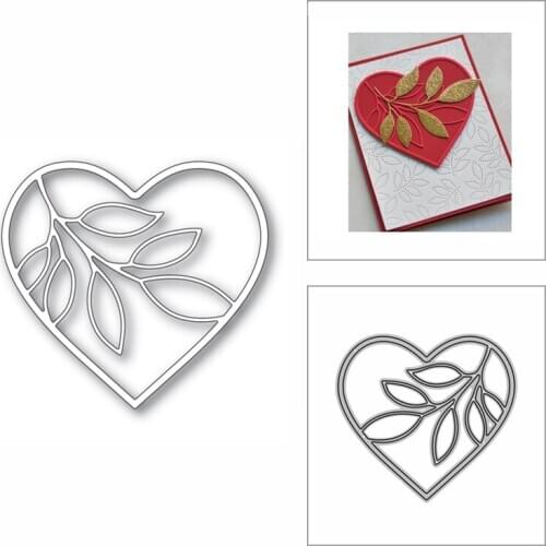 2020 Thanksgiving New Leaf Loving Heart Metal Cutting Dies for Scrapbooking and Card Making Decoration Embossing Craft No Stamps