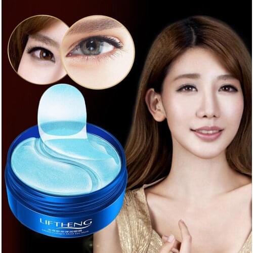 Blue Moisturizing Eye Mask Patch 60pcs=30pairs Jellyfish Care Dark Anti Masks Patches Eyes Circles Age Collagen Remover Fac C3A0