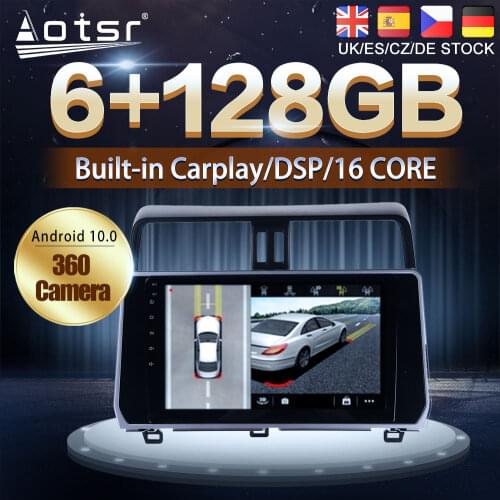 Android 10 For Toyota Land Cruiser Prado 150 2018-2020 Car DVD GPS Navigation Auto Radio Stereo Multimedia Player HeadUnit 2 din