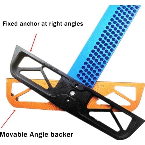 Woodworking Scribe Angle Ruler T300/T400 T-type Ruler Hole Scribing Gauge Crossed Feet Crossed-out Measuring Tool