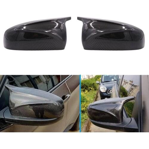 For BMW E70 X5 2007-2013 E71 X6 2008-2013 Side Mirror Cover Caps Carbon Fiber - M Style