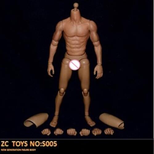 1/6 Scale S005 Male Man Boy Body Figure Military Chest Muscular Similar to 12" Soldiers For Action Figure Head
