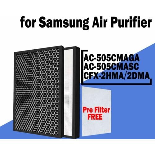 H13 Hepa and Activated Carbon Filter Air Purifier Replacement for Samsung AC-505CMAGA / 505CMASC CFX-2HMA/2DMA