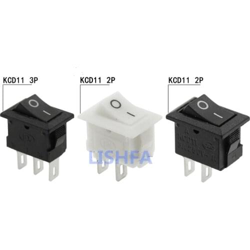 Ship switch KCD11 2pin 3pin 2-gear 15 * 10mm rocker power switch