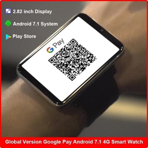 4G Network 32GB Smart Watch Men WiFi GPS Google Smartwatch 2.86 inch Touch Screen Android 7.1 Camera 2700mAh Battery Watch Phone