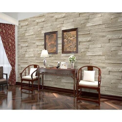 Beibehang pvc Home decoration papel de parede retro nostalgia imitation wooden fashion 3d wallpaper bar restaurant background