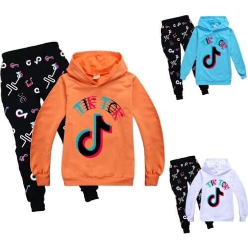 Autumn Spring Toddler Boys Outfit Kids Tracksuit Casual Clothing Sets Children Letter Printing Hooded Top Pants 2Pcs/Set 2-16Y