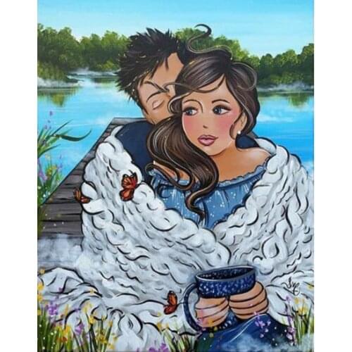 Full Square/Round Diamond 5D DIY Diamond Drawing Cartoon Abstract Woman 3D Embroidery Cross-stitch Sexy Couple Mosaic Decoration