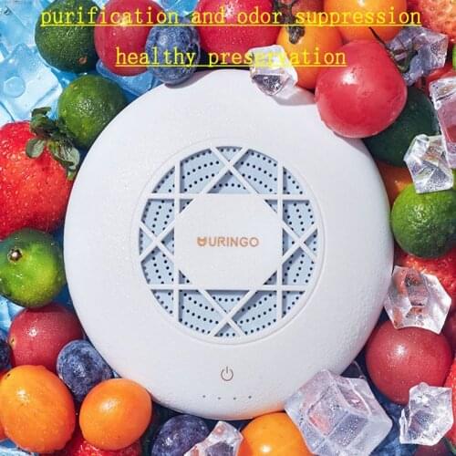URINGO Portable Refrigerator Deodorizer Wireless USB Ozone Generator 2600 mAh Air Circulation Sterilization Household