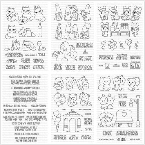 Animal Clear Silicone Stamp / seal for DIY Scrapbooking / Album Decorative Clear Stamp Sheets A444