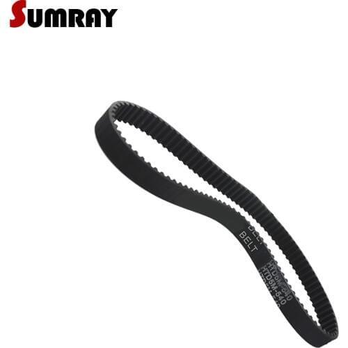 SUMRAY HTD5M Timing Belt 5M-500/505/510/515/520/525/530/535/540mm Pitch Length 5mm Pitch Transmission Pulley Belt For CNC