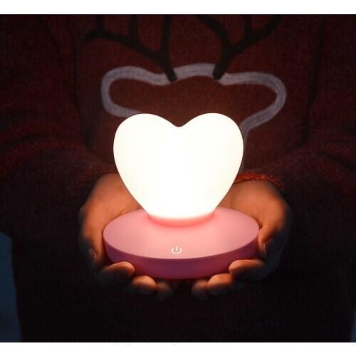 Key-Win Led Bedroom Night Light Bed Lamp Love Light Colourful Holiday Creative Rechargable Bulb For Baby Bedroom Luminar ZM915