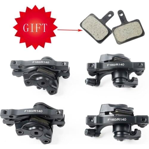 Aluminum Alloy Bicycle Rear Disc Brake Black Mountain Road MTB Bike Mechanical Caliper Disc Brakes Cycling Double Brake